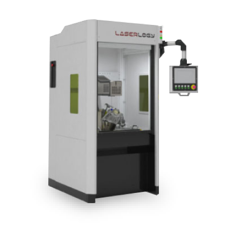 Semi-automatic laser marking and engraving machine